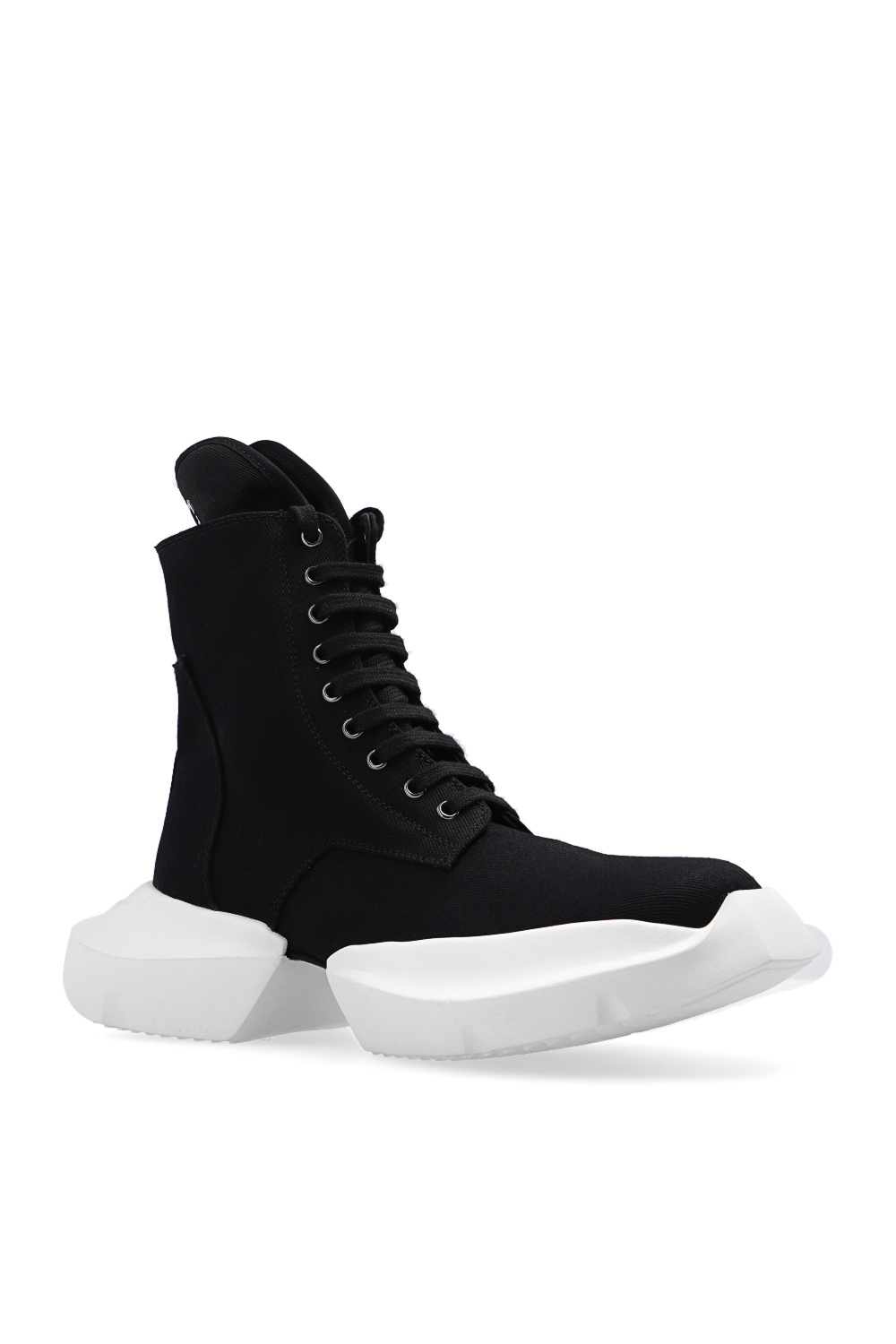 SchaferandweinerShops Norway Converse Chuck Taylor Ox Sneakers bianche con plateau Black High top sneakers with split sole Rick Owens DRKSHDW